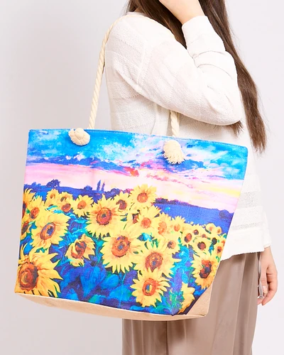 Royalfashion Велика тканинна сумка з принтом