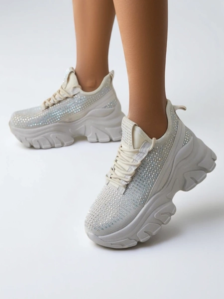Спортивные кроссовки Royalfashion для женщин с стразами Blysco