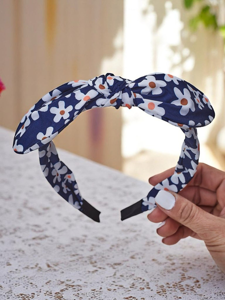 Royalfashion Обруч для волосся з бантиком у квітковий принт Florinka