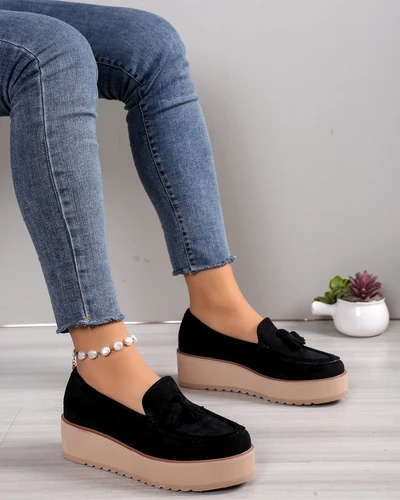 Royalfashion Жіночі мокасини на танкетці Ogalda