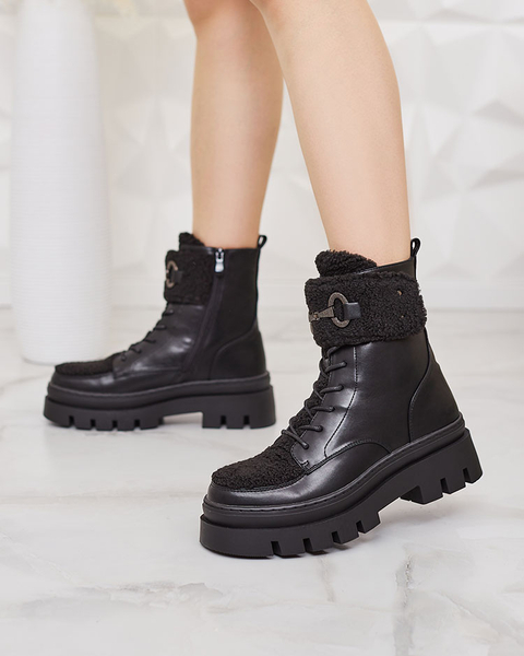 Royalfashion Жіночі черевики з овчиною Faeltone