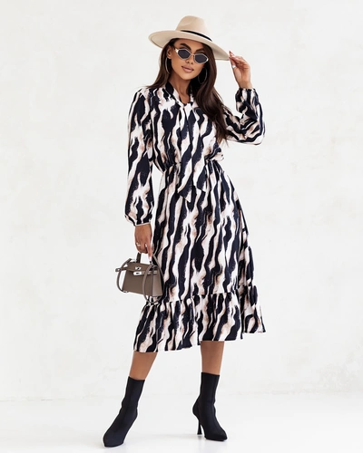 Женское миди платье Royalfashion с принтом