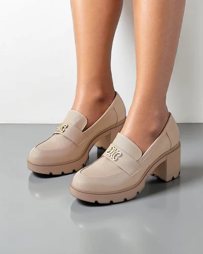 Royalfashion Женские моки на каблуке Blascos