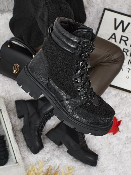 Женские ботинки-рабочие с мехом Ardella