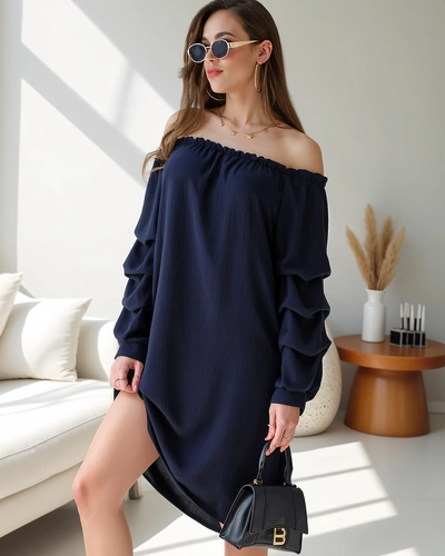 Королевская мода Гладкое женское платье а-ля испанское с рюшами