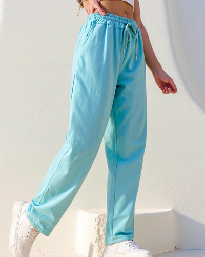 Royalfashion Котонові прямі штани для жінок