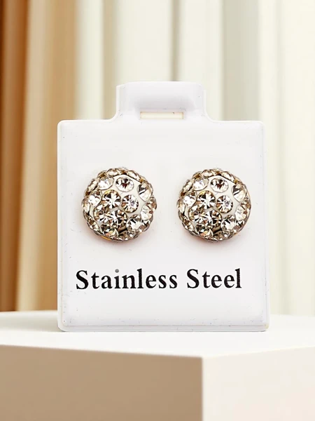 Royalfashion Жіночі сережки-кільця з фіанітами