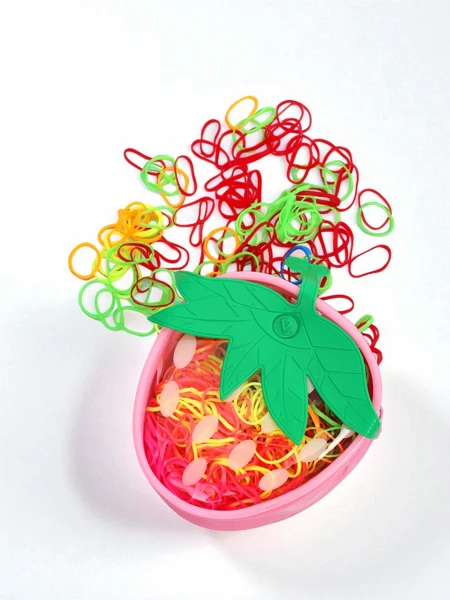 Royalfashion Різнокольорові силіконові гумки Полуниця